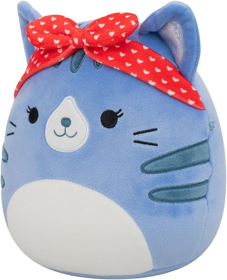 CARIZMA (HEART HEADBAND) | Blue Tabby Cat | Squishmallows 7.5" Plush Valentine 26