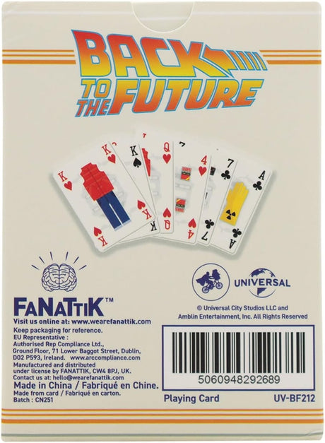 Fanattik Back to the Future 1885-2015 Retro Playing Cards Deck