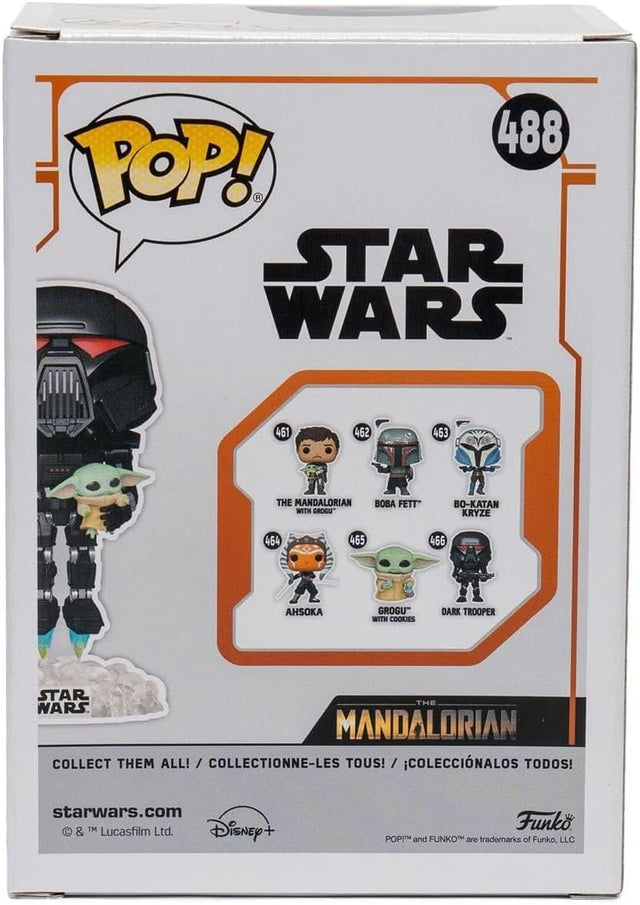 Funko Pop Star Wars | Dark Trooper with Grogu | Glow in the Dark #488