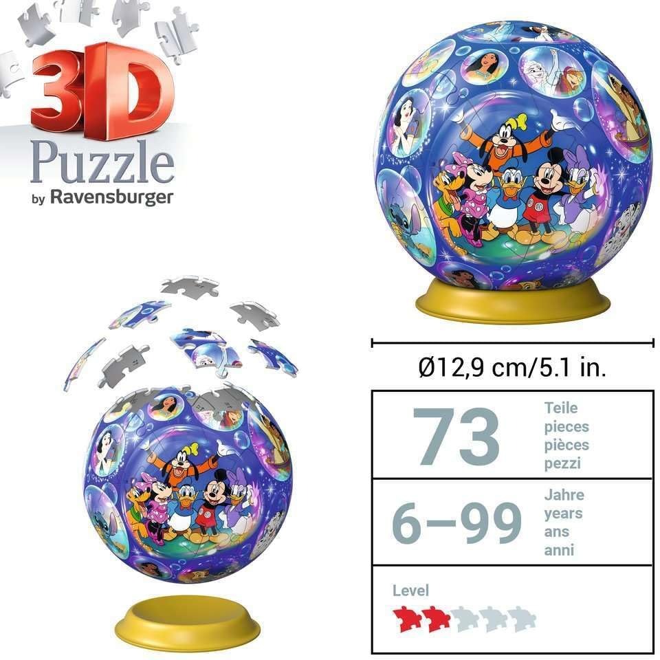 CLASSIC DISNEY CHARACTERS | Ravensburger | Disney | 73 Piece 3D Jigsaw Puzzle