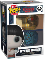 BYERS HOUSE PLAYSET & 2 FIGURES | Display Case with Interior Scene & Storage | Funko Bitty POP! Boxes
