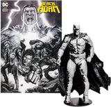 DC BATMAN WITH BLACK ADAM COMIC | Page Punchers | Line Art Variant | 7 inch Figure | McFarlane Toys