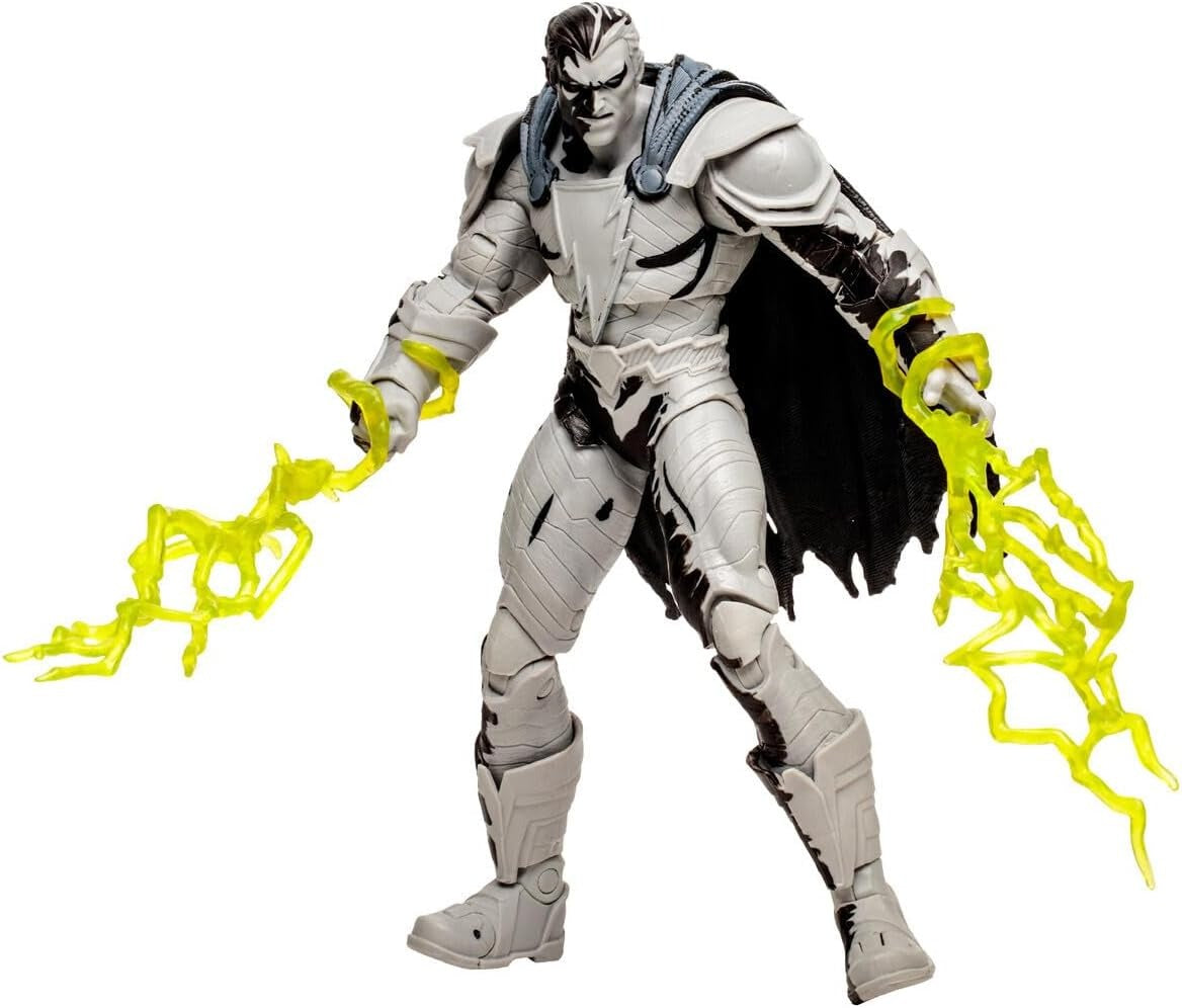 BLACK ADAM WITH COMIC | Page Punchers | Line Art Variant | 7 inch Figure | McFarlane Toys