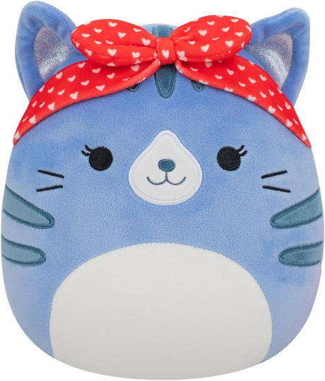 CARIZMA (HEART HEADBAND) | Blue Tabby Cat | Squishmallows 7.5" Plush Valentine 26