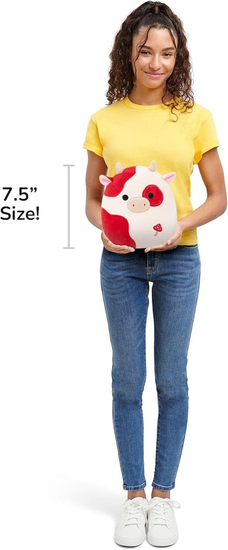 Squishmallows 7.5" | CLAUDIO THE SPOTTED MUSHROOM COW