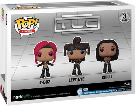 T-BOZ / LEFT EYE / CHILLI | TLC Scrubs | Funko Pop Rocks | 3 PACK