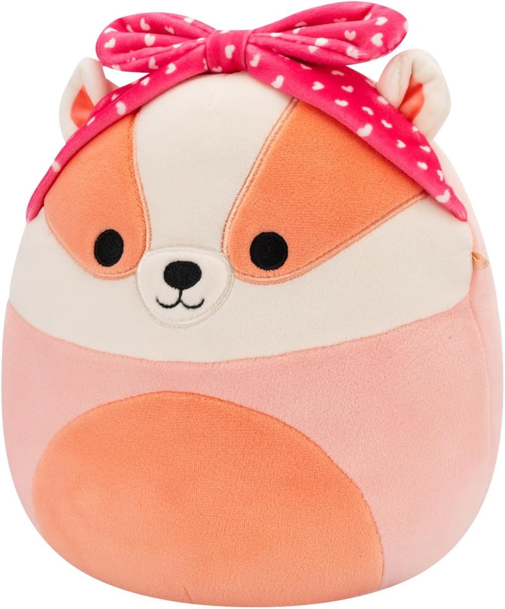 ROSTAM | Peach Badger | Squishmallows 7.5" Plush Valentine 25