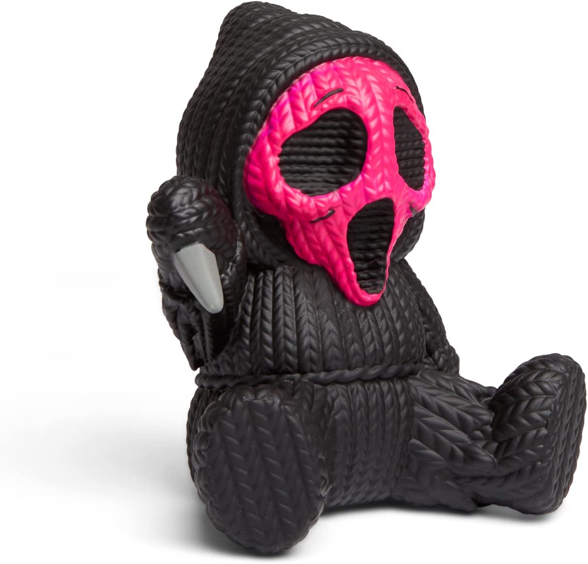 Damaged Box | Handmade by Robots | Scream | Ghost Face Pink Vinyl Figure | Knit Series #081