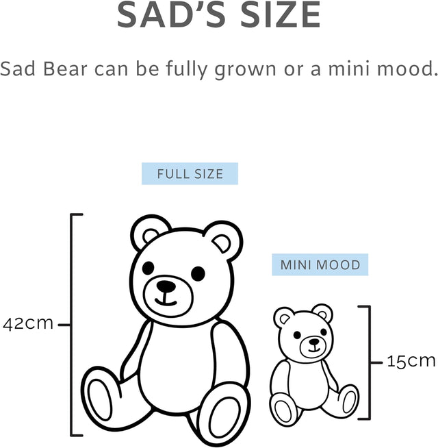 Mood Bears | Mini Sad Bear 15cm Plush