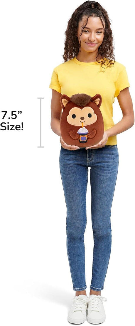 WADE THE BROWN WEREWOLF HOLDING FRAPPE | Squishmallows Halloween 7.5" | 2025