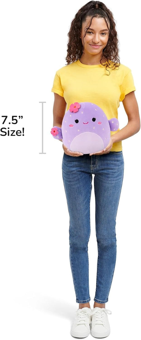 Squishmallows 7.5" | ADRIENNE THE PURPLE BARREL CACTUS