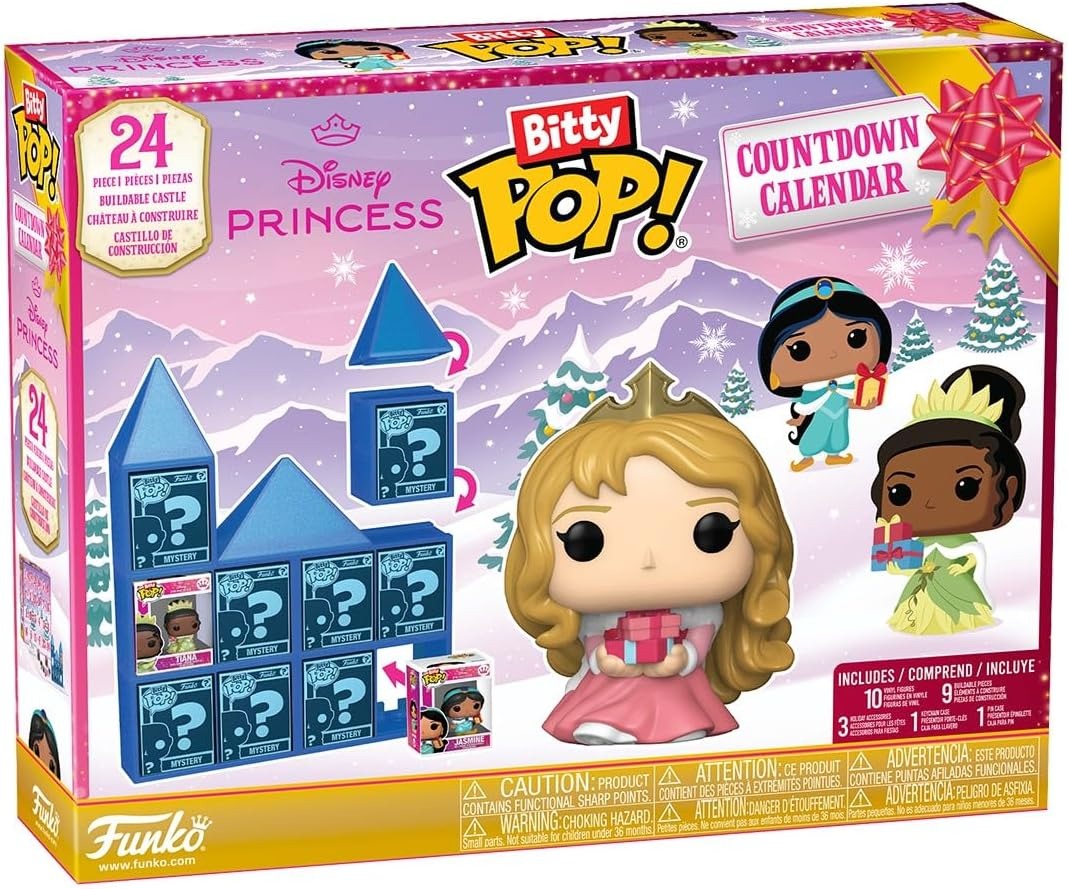 Funko Bitty Pop! Advent Countdown Calendar | Disney Princesses | 24 Days Of Surprise