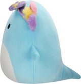 Squishmallows 7.5" | Easter | Irina the Teal Axolotl with Rainbow Gills and Purple Headband