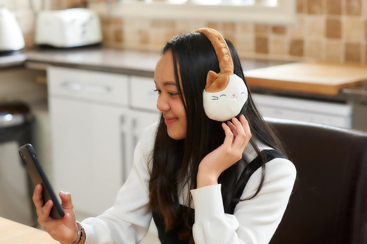 Squishmallows | Cam The Cat | Plush Bluetooth Headphones With Built-in Microphone