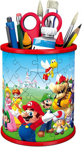 SUPER MARIO | Ravensburger | Pencil Holder | 57 Piece 3D Jigsaw Puzzle