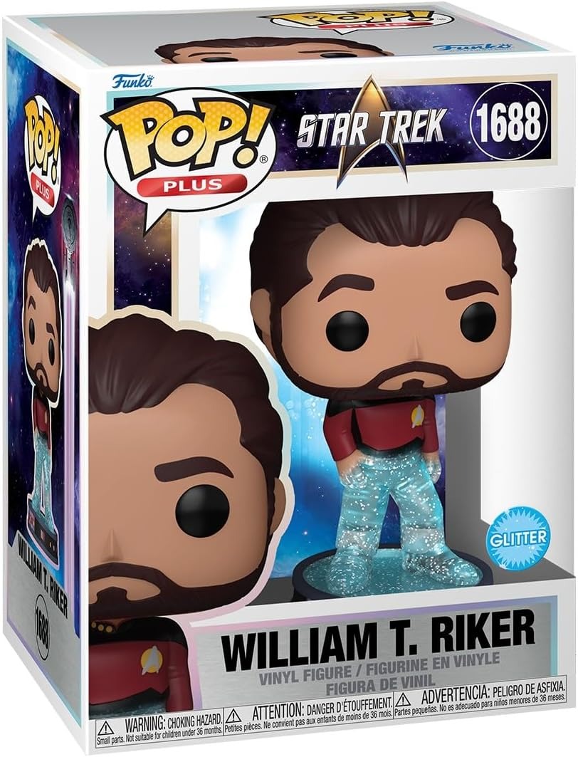 WILLIAM T. RIKER (TRANSPORTER) | Star Trek | Funko Pop Plus | Glitter #1688