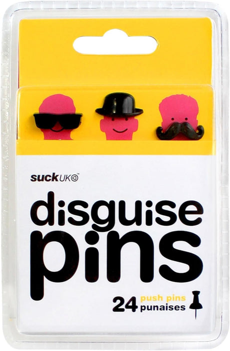 DISGUISE PINS | 24 x Push Pins | SuckUK