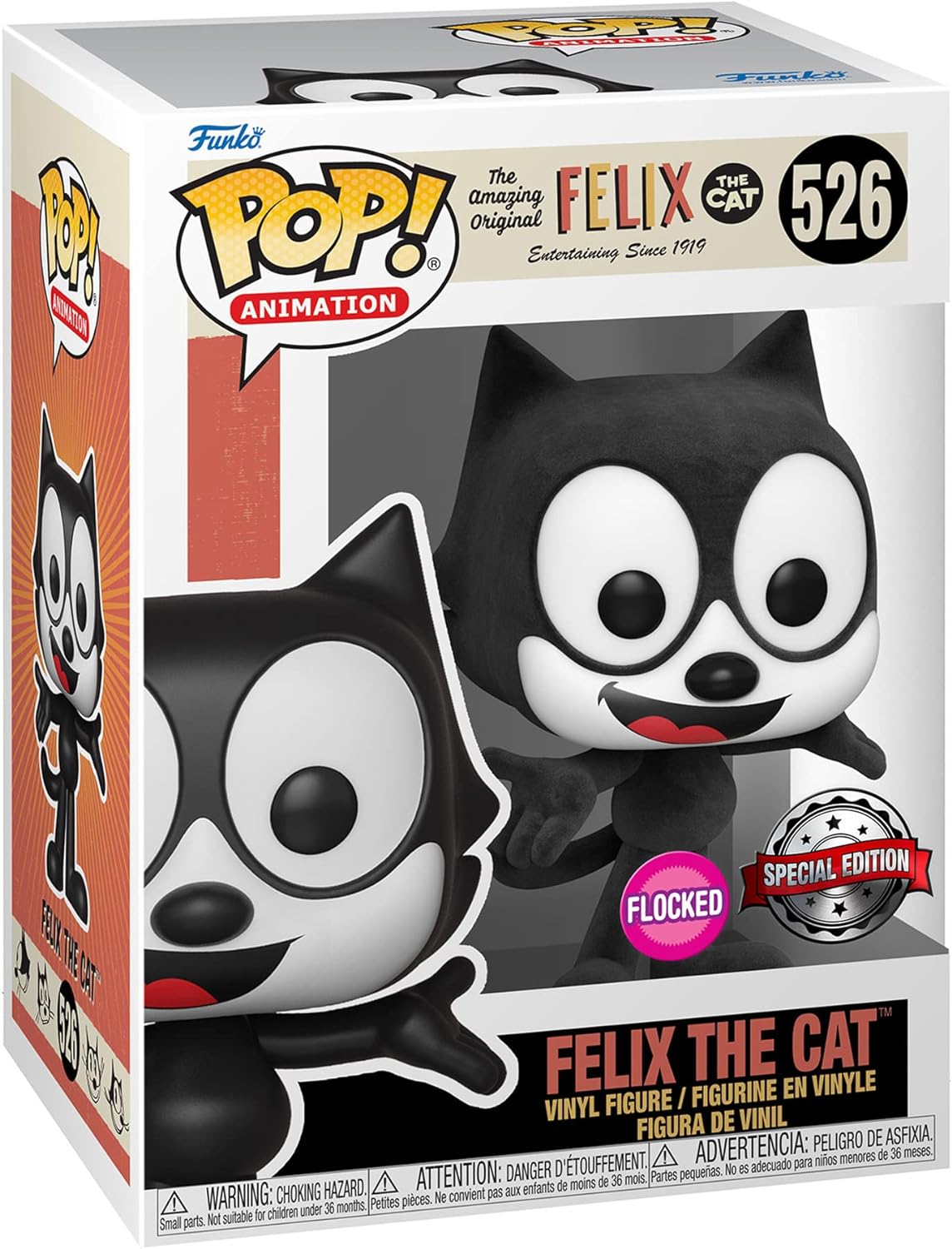 Funko Pop Animation | Felix The Cat | Flocked #526