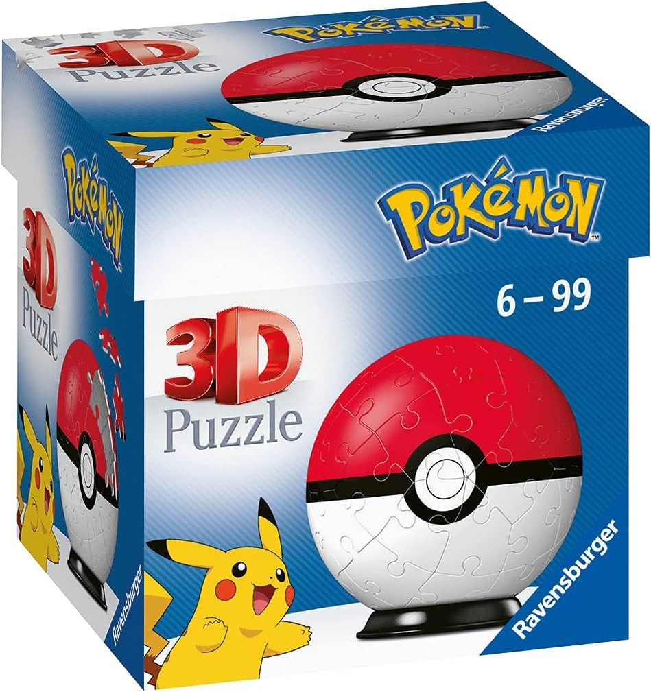 POKEMON POKEBALL | Ravensburger | 55 Piece 3D Jigsaw Puzzle