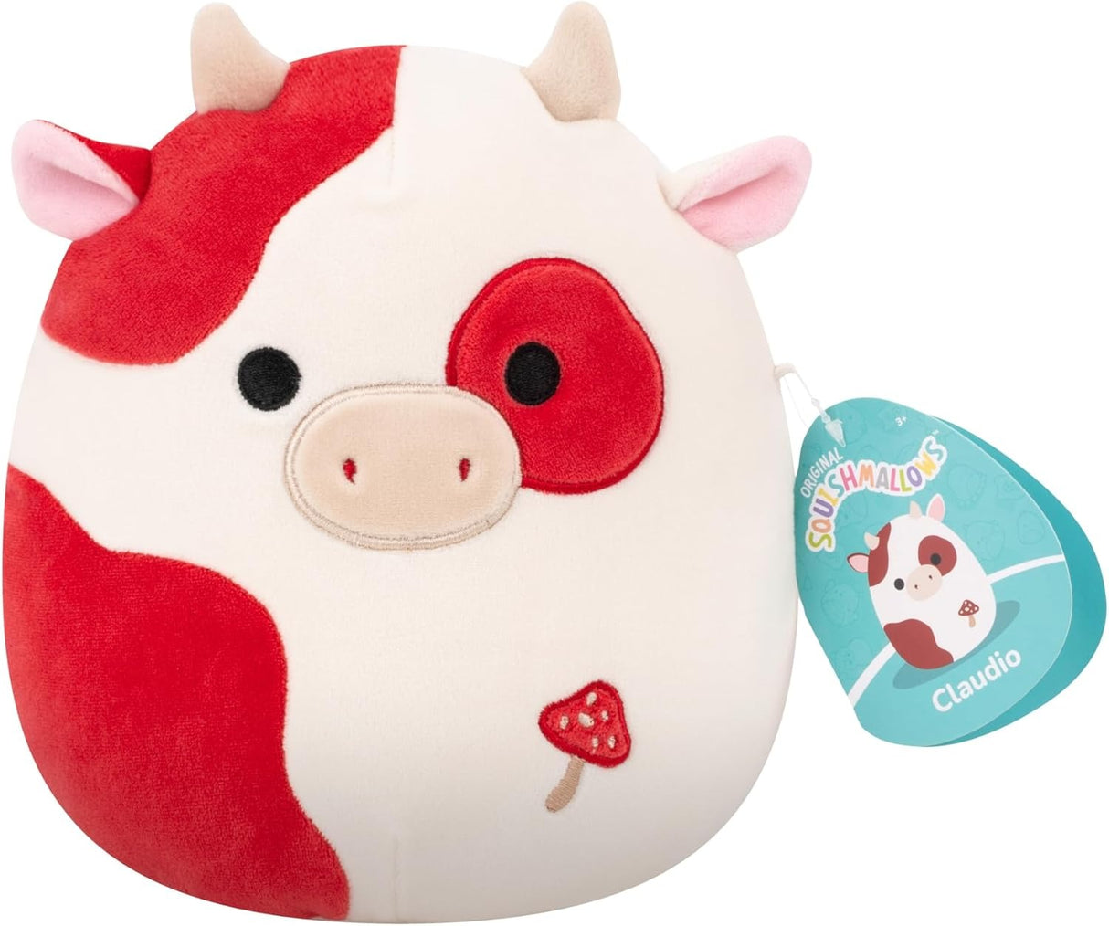 Squishmallows 7.5" | CLAUDIO THE SPOTTED MUSHROOM COW