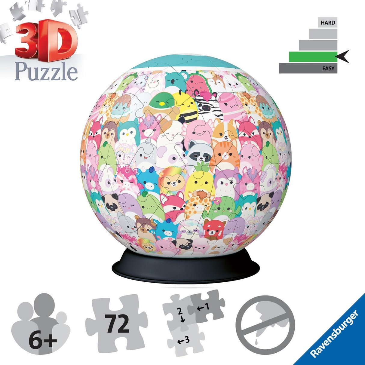 Ravensburger | Squishmallows | 72 Piece 3D Jigsaw Puzzle