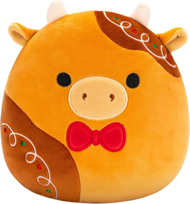 Jericho the Gingerbread Cow | Squishmallows 7.5" Plush Christmas 24