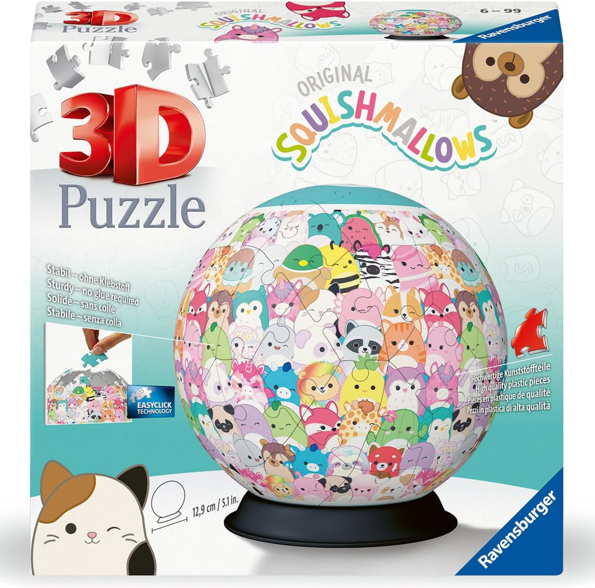 Ravensburger | Squishmallows | 72 Piece 3D Jigsaw Puzzle