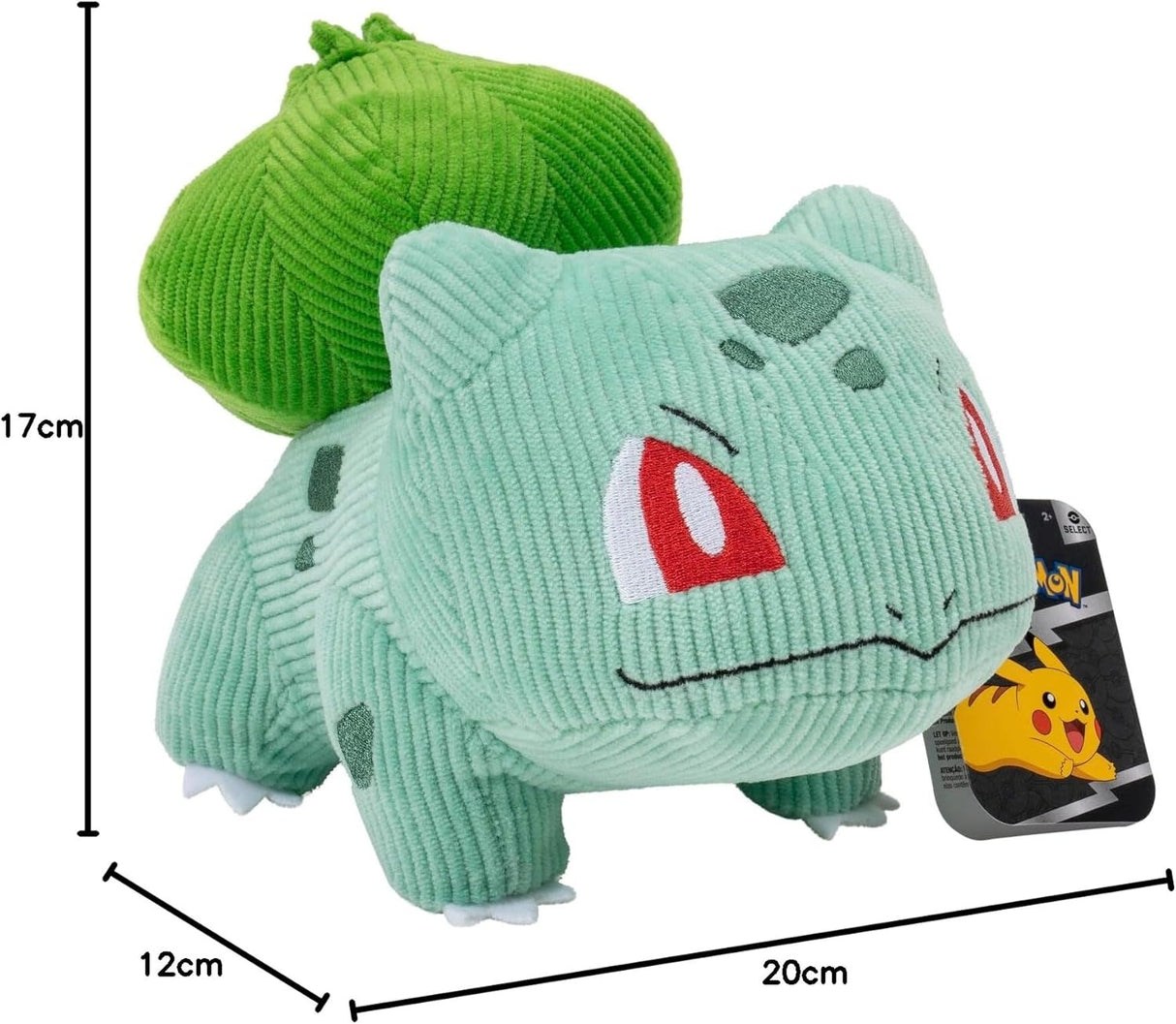 BULBASAUR | Pokemon 8 inch Corduroy Plush Soft Toy