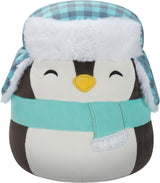 Luna the Black Penguin with Hat and Scarf | Squishmallows 7.5" Plush Christmas 24