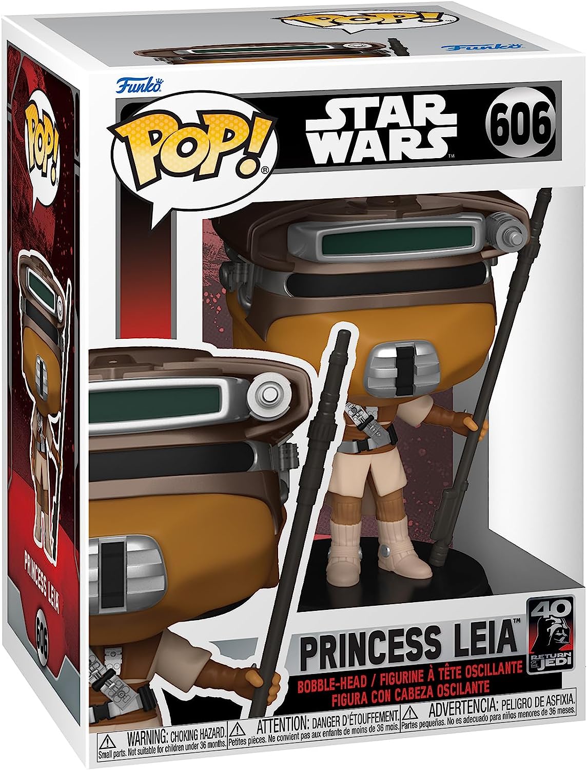 Funko Pop Star Wars |  Return of The Jedi | Princess Leia (Boushh) #606