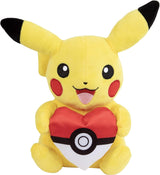 PIKACHU WITH HEART POKE BALL | Pokemon 8 inch Plush Soft Toy