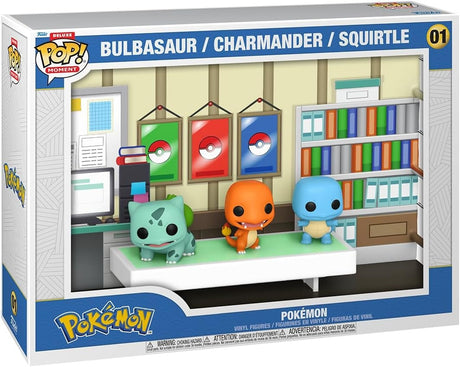 CHARMADER, BULBASAUR, SQUIRTLE | Pokemon 1996 | Funko Pop Moment Deluxet #01