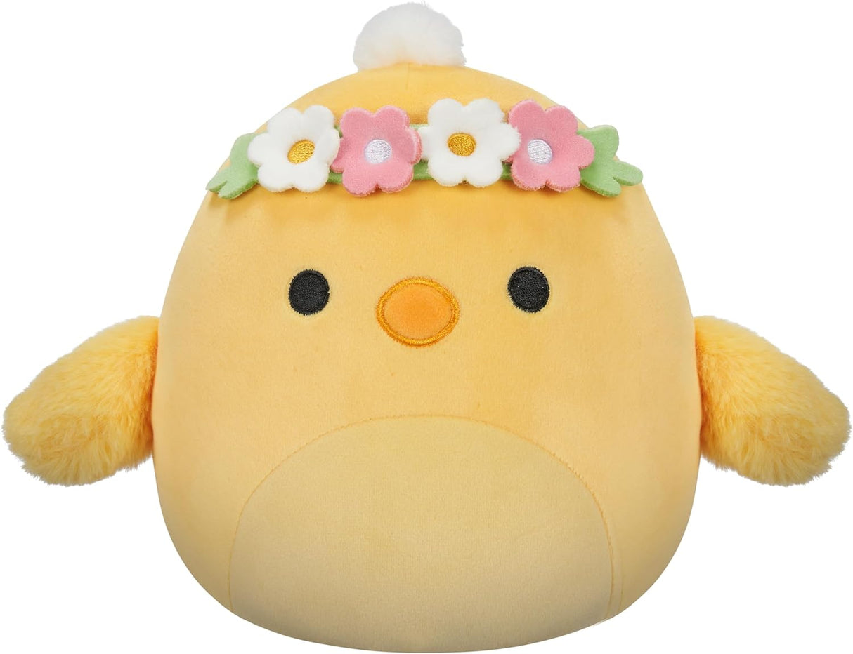 Squishmallows 7.5" | Easter | Triston the Yellow Chick with Flower Headband