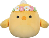 Squishmallows 7.5" | Easter | Triston the Yellow Chick with Flower Headband