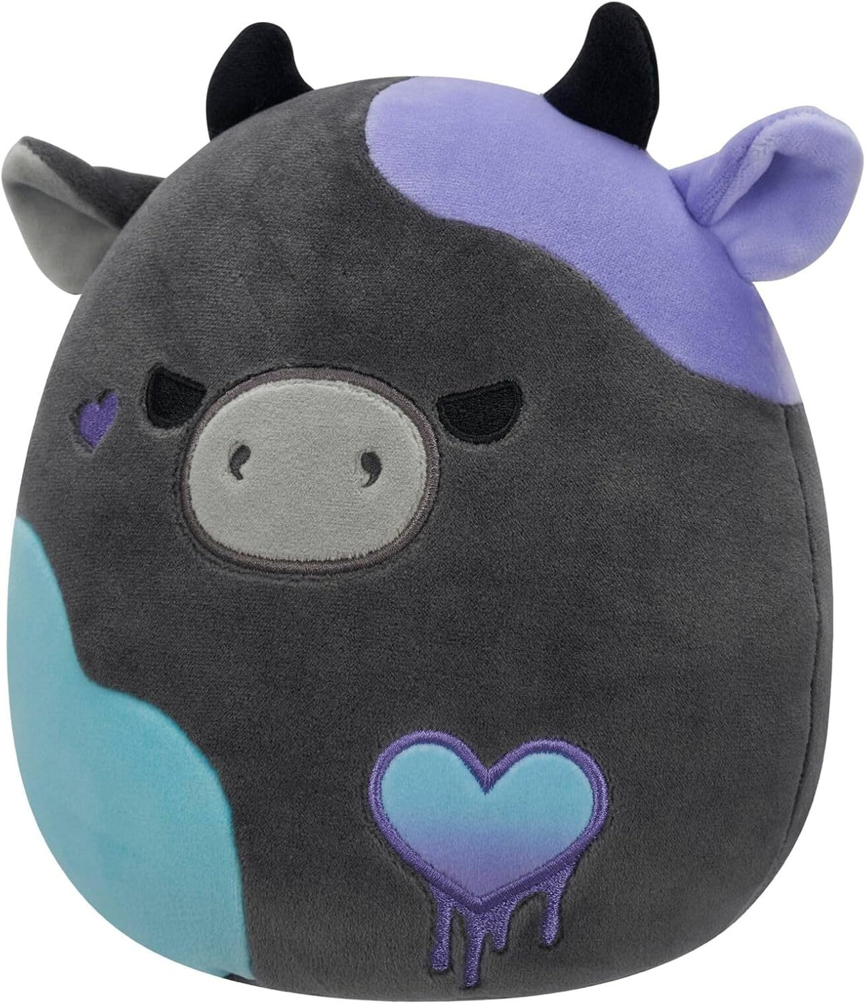 SMITHEREENS | Charcoal Cow | Squishmallows 7.5" Plush Valentine 26