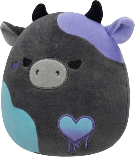 SMITHEREENS | Charcoal Cow | Squishmallows 7.5" Plush Valentine 26