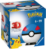 POKEMON GREAT BALL | Ravensburger | 55 Piece 3D Jigsaw Puzzle