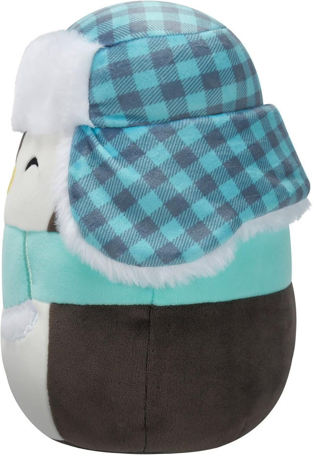 Luna the Black Penguin with Hat and Scarf | Squishmallows 7.5" Plush Christmas 24