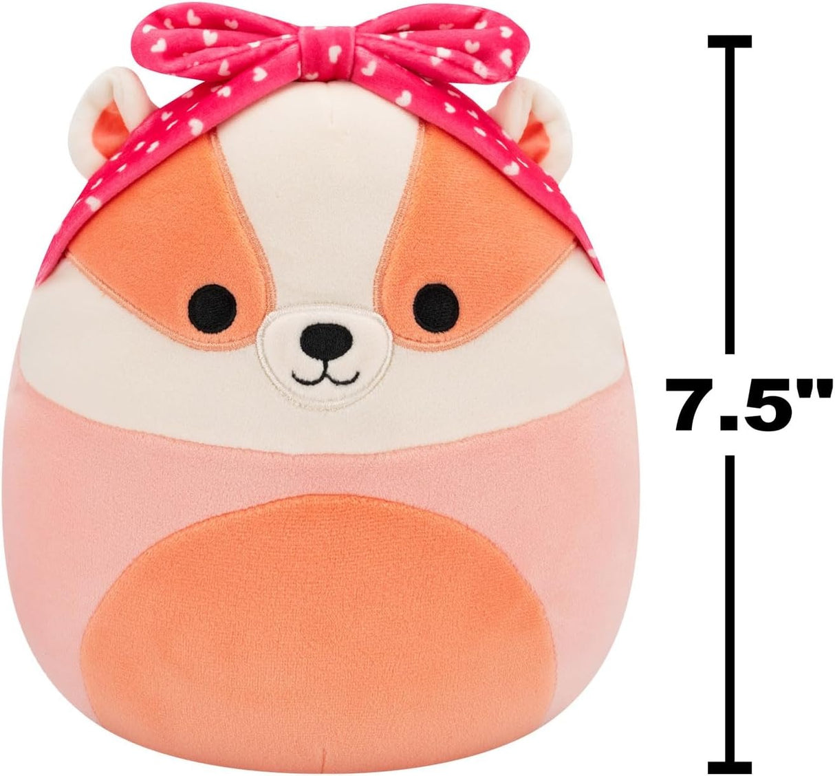 ROSTAM | Peach Badger | Squishmallows 7.5" Plush Valentine 25