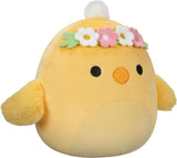 Squishmallows 7.5" | Easter | Triston the Yellow Chick with Flower Headband