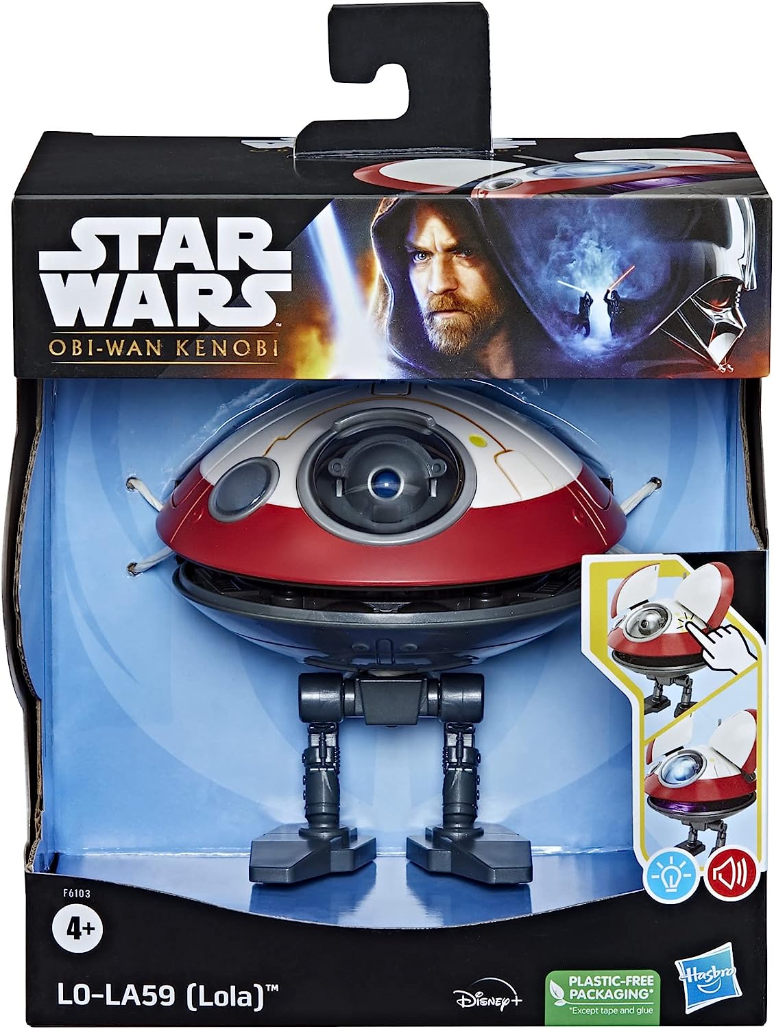 Hasbro Star Wars | L0-LA59 (Lola) Interactive Electronic Figure | Obi-Wan Kenobi