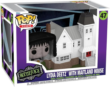 Slight Damaged Box | LYDIA DEETZ WITH MAITLAND HOUSE | Beetlejuice | Funko Pop Town #47