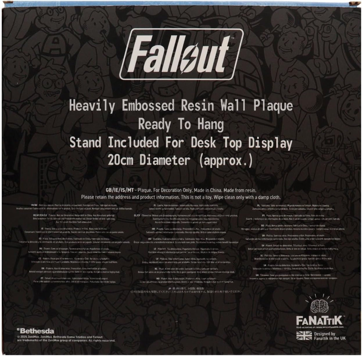 Fanattik Fallout VAULT BOY Resin Display Plaque