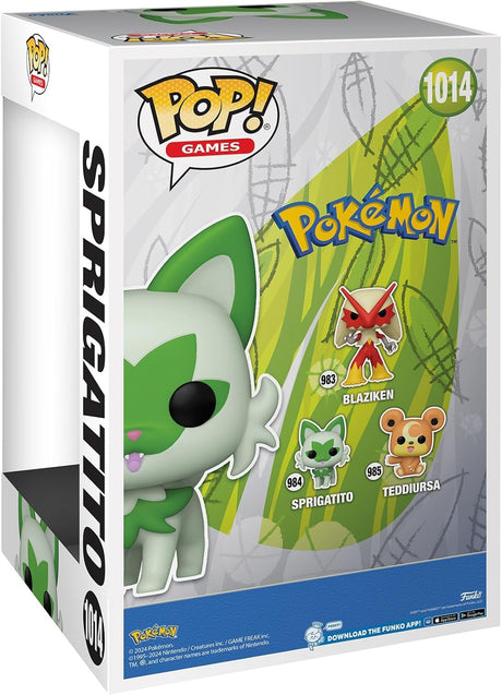 Funko Pop! Games Pokémon SPRIGATITO 10 Inch Super Sized Figure