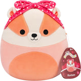 ROSTAM | Peach Badger | Squishmallows 7.5" Plush Valentine 25