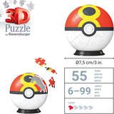 POKEMON REPEAT BALL | Ravensburger | 55 Piece 3D Jigsaw Puzzle