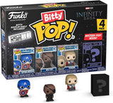 Funko Bitty POP! | Marvel Infinity Saga | Captain America, Nick Fury, Thor and Mystery | 4 Pack