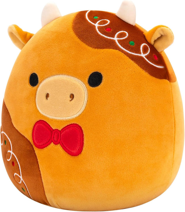 Jericho the Gingerbread Cow | Squishmallows 7.5" Plush Christmas 24