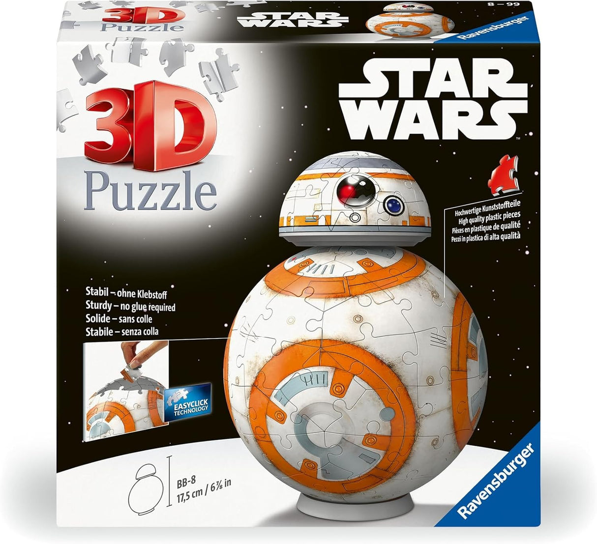 BB-8 | Ravensburger | Star Wars | 104 Piece 3D Jigsaw Puzzle