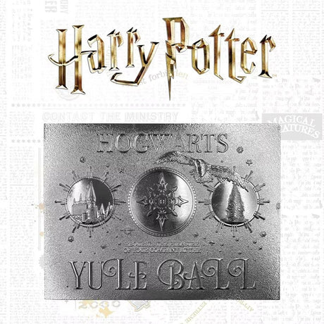 Harry Potter | Silver Plated | Yule Ball Invitation Ticket | Limited Edition